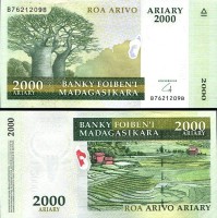 *2000 Ariary Madagaskar 2014, P96 UNC polymer-hybrid - Kliknutím na obrázok zatvorte -